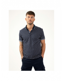 Polo stretch imprimés bulli bleu marine homme - Sun Valley