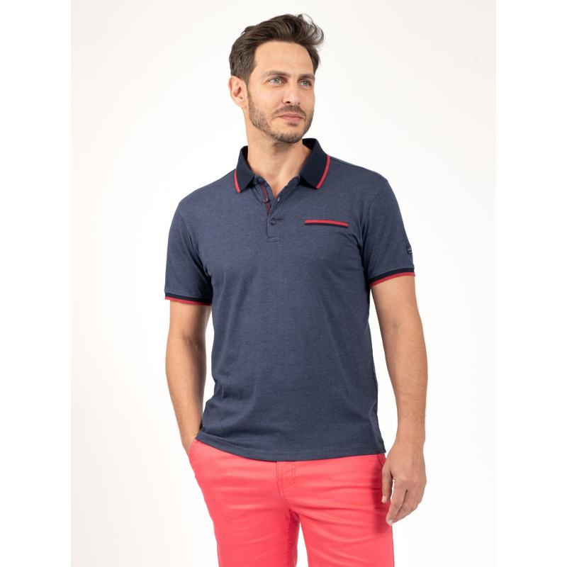 Polo uni bayan bleu marine homme - Sun Valley