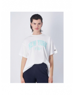 T-shirt crewneck new-york blanc femme - Champion