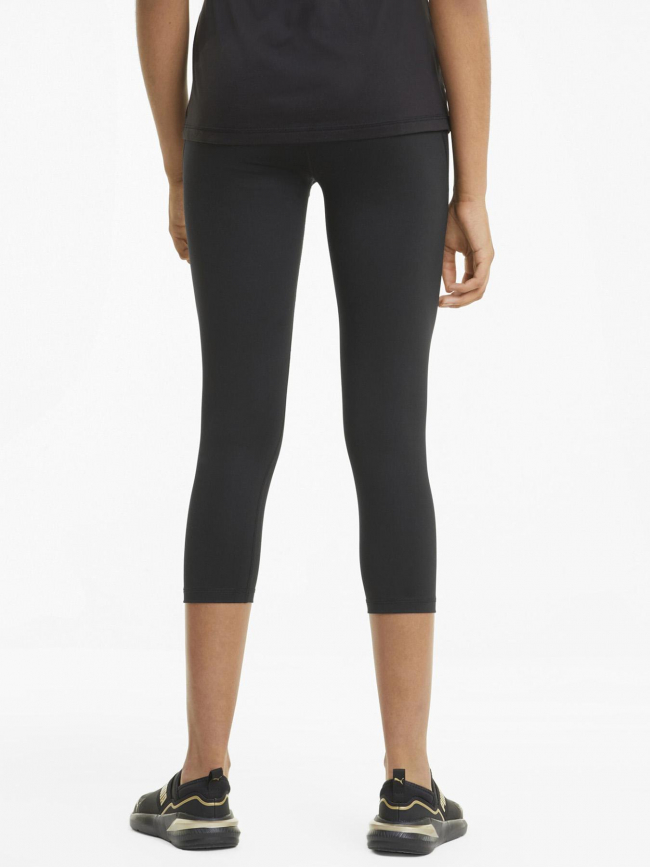 Legging de sport taille haute 3/4 noir femme - Puma