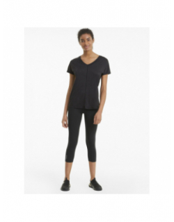 Legging de sport taille haute 3/4 noir femme - Puma