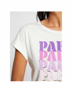 T-shirt paris blanc femme - Morgan