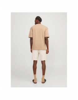 Bermuda fury beige blanc homme - Jack & Jones