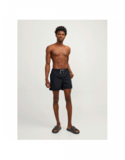 Short de bain fiji double logo noir homme - Jack & Jones