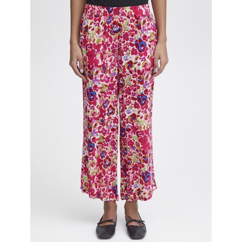 Pantalon fluide marrakech imprimés rose femme - Ichi