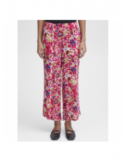 Pantalon fluide marrakech imprimés rose femme - Ichi