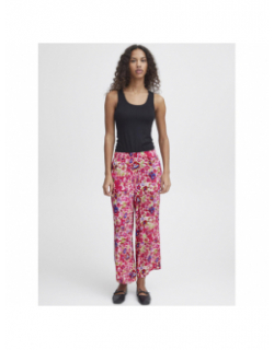 Pantalon fluide marrakech imprimés rose femme - Ichi