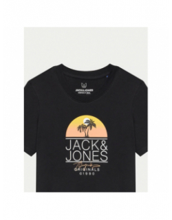 T-shirt jorcasey crew neck noir garçon - Jack & Jones