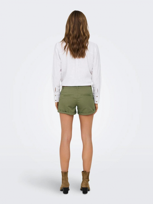 Short chino regular evelyn kaki femme - Only