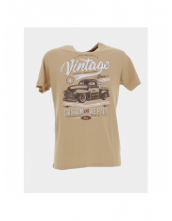 T-shirt manches courtes imprimé beige homme - RMS 26