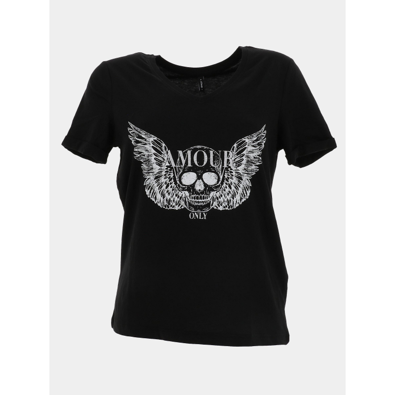 T-shirt julia life noir femme - Only