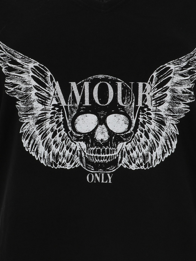 T-shirt julia life noir femme - Only