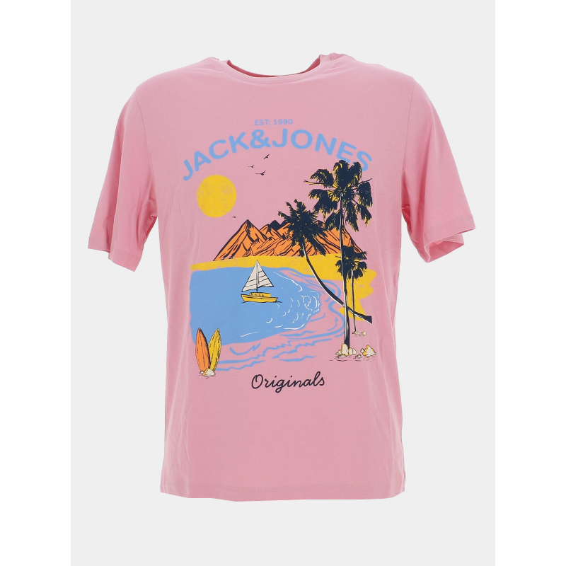 T-shirt jordayoff crew rose homme - Jack & Jones