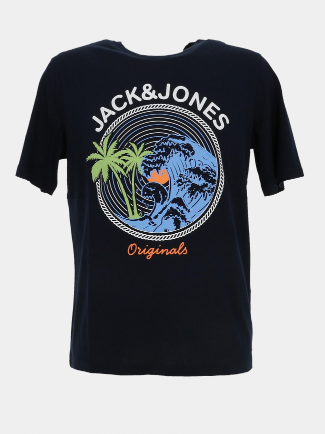 T-shirt jordayoff crew bleu marine homme - jack & Jones