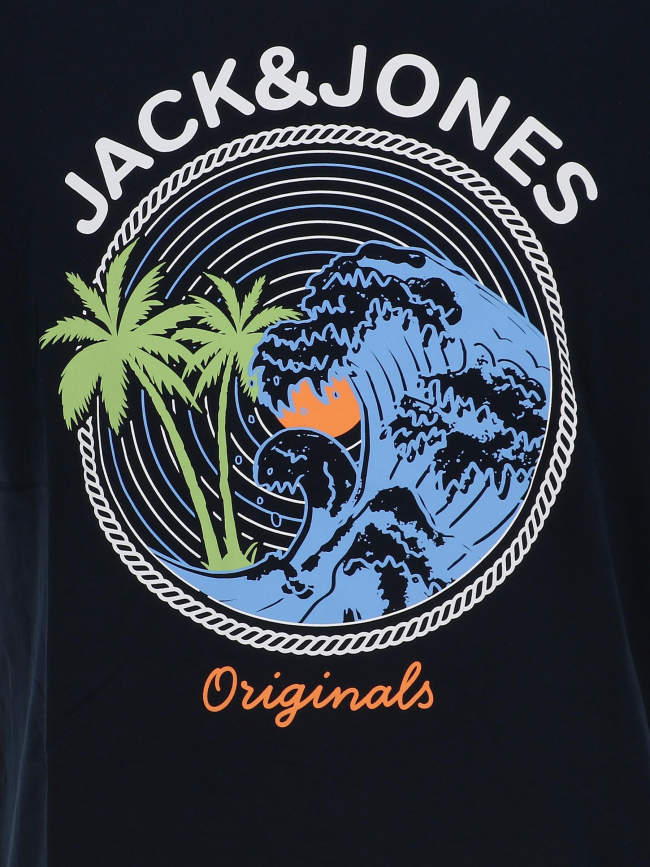 T-shirt jordayoff crew bleu marine homme - jack & Jones