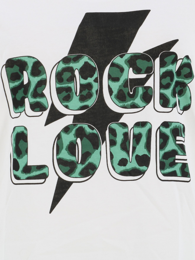 T-shirt leona rock love blanc femme - Deeluxe