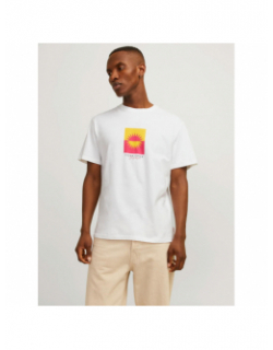 T-shirt marbella branding blanc homme - Jack & Jones