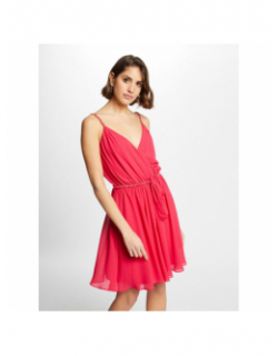 Robe fluide renodo framboise rose femme - Morgan