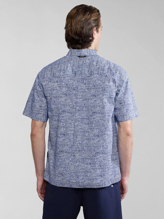 Chemise à motif g-ronge bleu homme - Napapijri