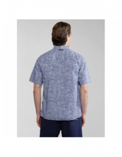 Chemise à motif g-ronge bleu homme - Napapijri