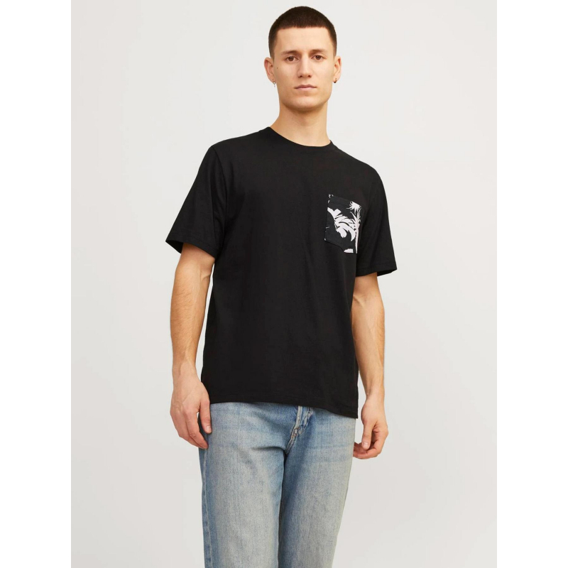 T-shirt à poche aruba noir homme - Jack & Jones