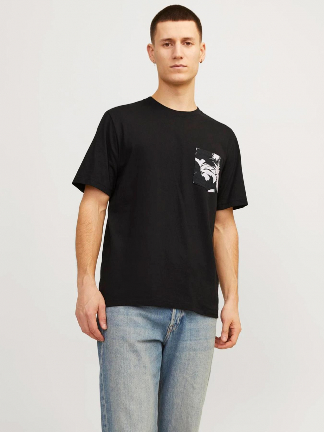 T-shirt à poche aruba noir homme - Jack & Jones