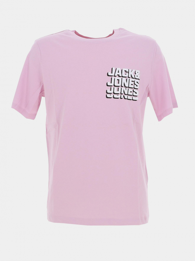 T-shirt script logo rose homme - Jack & Jones