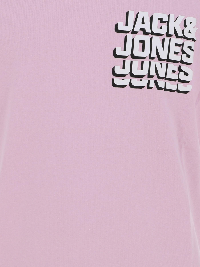 T-shirt script logo rose homme - Jack & Jones