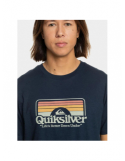 T-shirt bicolore step inside bleu marine homme - Quiksilver