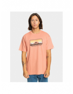 T-shirt bicolore step inside orange homme - Quiksilver