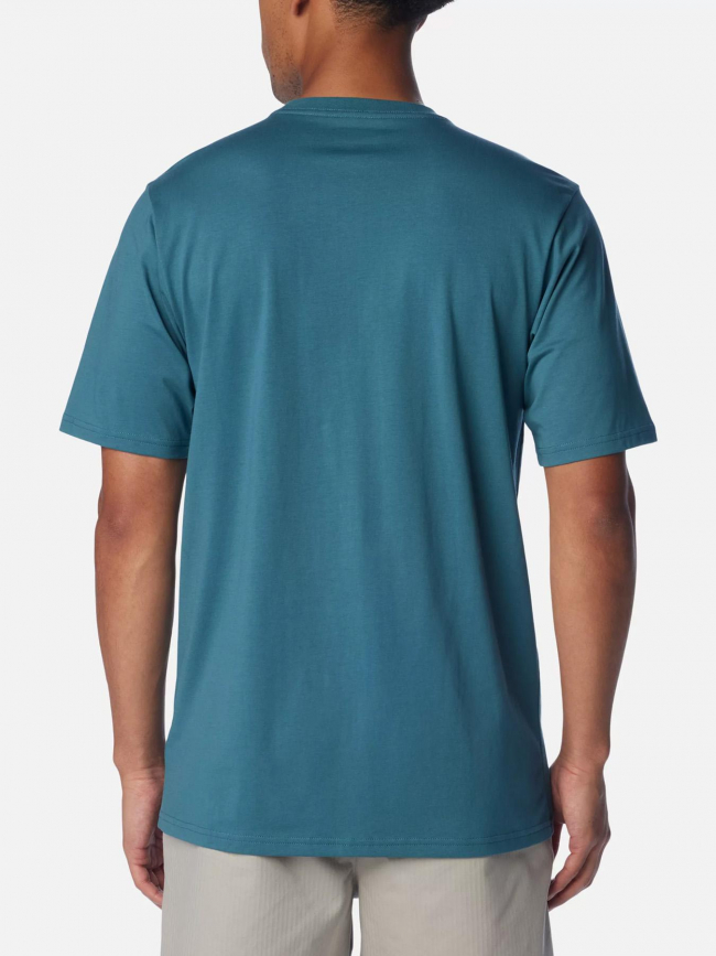 T-shirt bsc basic logo bleu vert homme - Columbia