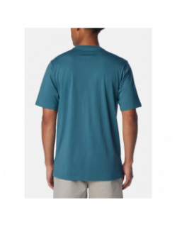 T-shirt bsc basic logo bleu vert homme - Columbia