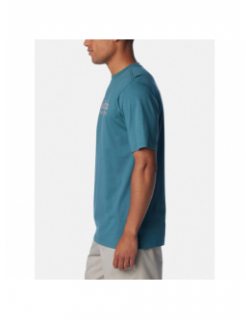 T-shirt bsc basic logo bleu vert homme - Columbia