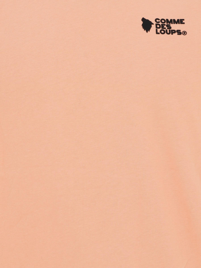 T-shirt uni classico orange homme - Comme Des Loups