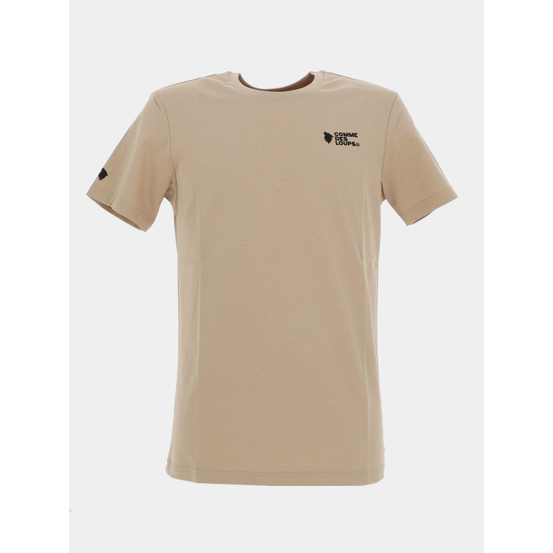 T-shirt uni classico beige homme - Comme Des Loups