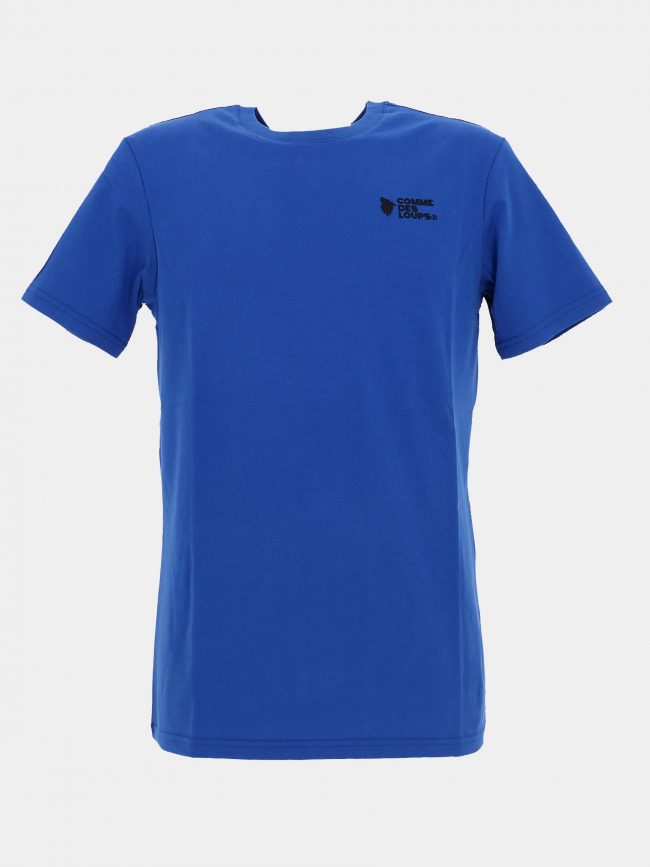 T-shirt uni classico bleu homme - Comme Des Loups