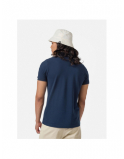 Polo uni logo bleu marine homme - Rossignol