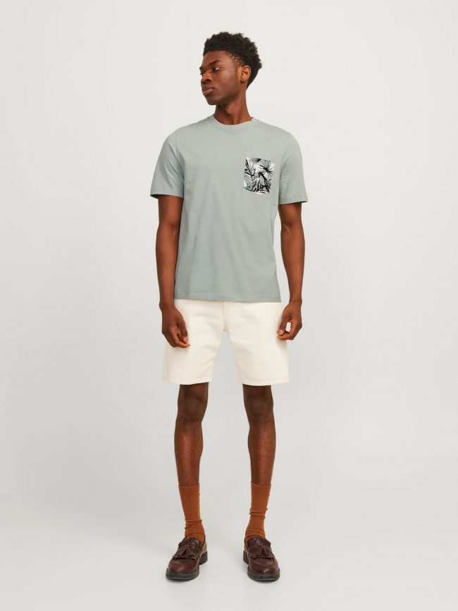 T-shirt aruba gris vert homme - Jack & Jones