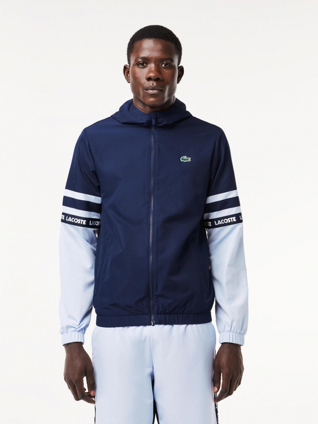 Veste légère de sport uni bleu marine homme - Lacoste