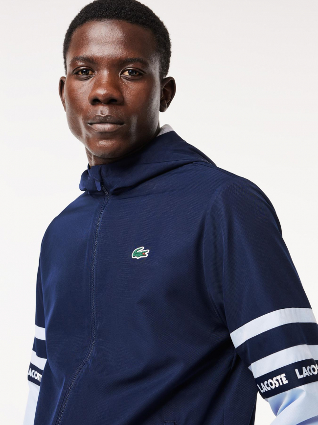 Veste légère de sport uni bleu marine homme - Lacoste