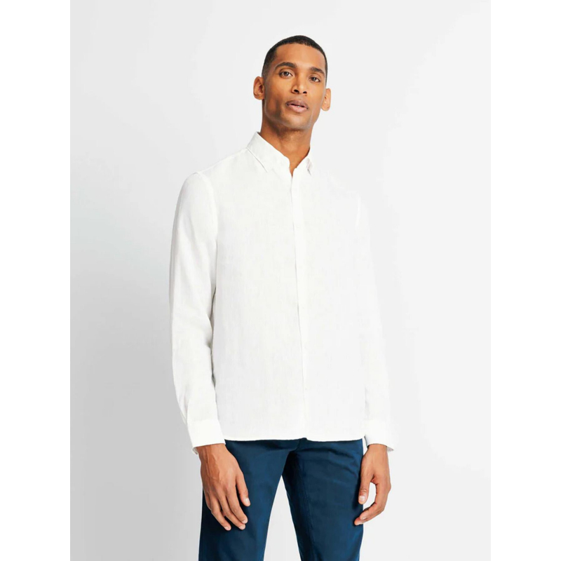 Chemise en lin kisseo blanc homme - Izac