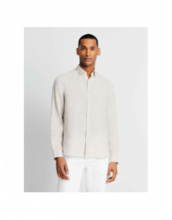 Chemise en lin kisseo beige homme - Izac