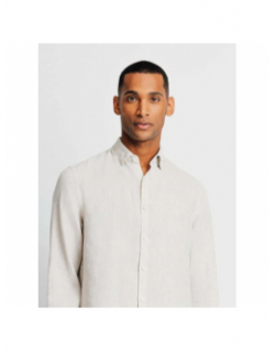 Chemise en lin kisseo beige homme - Izac