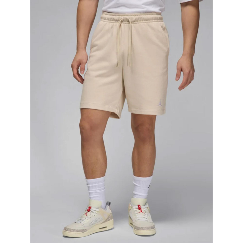 Short jogging jordan essential fleece beige homme - Nike