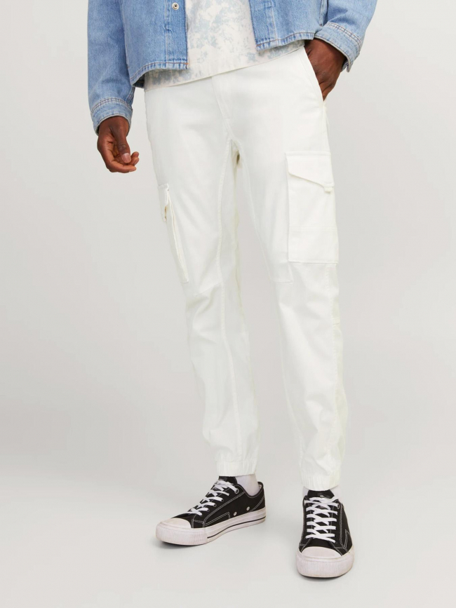 Pantalon cargo paul flake blanc homme - Jack & Jones