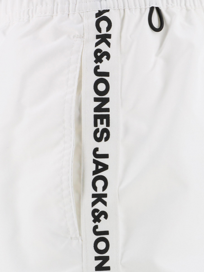 Short de bain fiji basis bande blanc homme - Jack & Jones