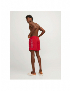 Short de bain fiji double logo rouge homme - Jack & Jones