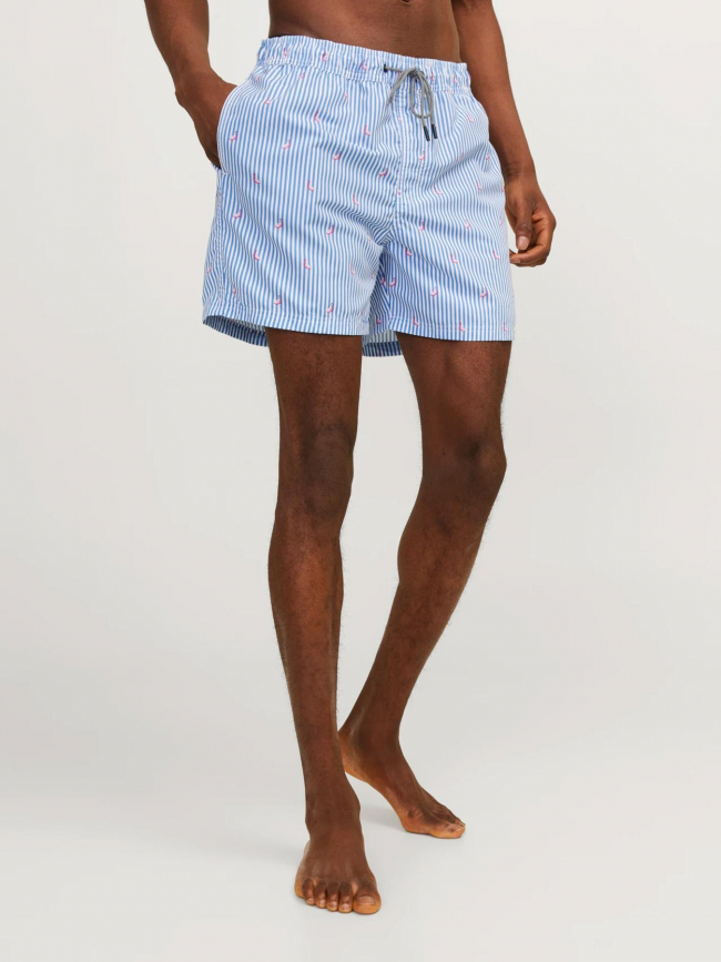 Short de bain rayé fiji bleu homme - Jack & Jones