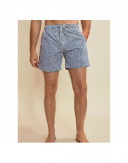 Short de bain rayé pearl bleu marine homme - Benson & Cherry