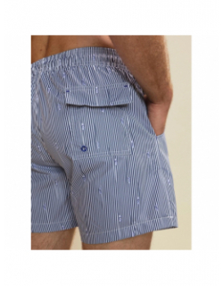 Short de bain rayé pearl bleu marine homme - Benson & Cherry